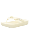 Crocs Womens Classic Platform Flip Flops In Bone