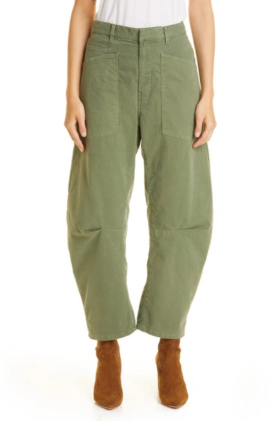 Nili Lotan Shon Wide-leg Trousers In Green