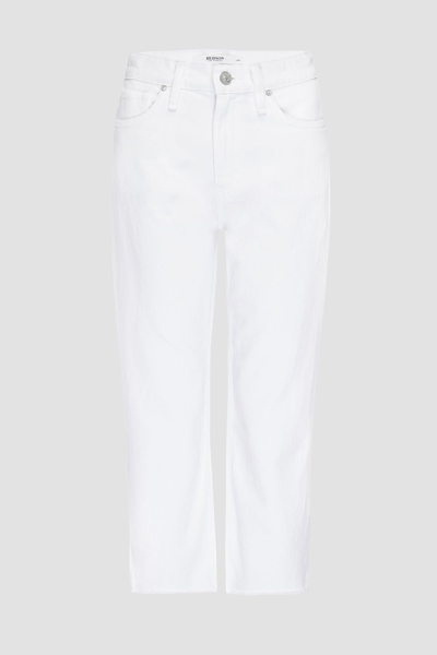 Hudson Noa White High-rise Straight Ankle Jean