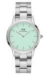 Daniel Wellington Women's 32mm Silver Tone Quartz Watch Dw00100538 In Pastel Green