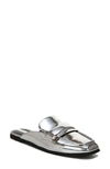 Franco Sarto Duval-mule Mules Women's Shoes In Silver Faux Leather