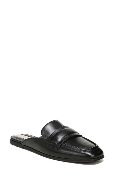 Franco Sarto Duval Womens Laceless Slip On Mules In Black Leather