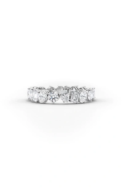 Hautecarat Mixed Lab Created Diamond 3/4 Eternity Ring In 18k Wg