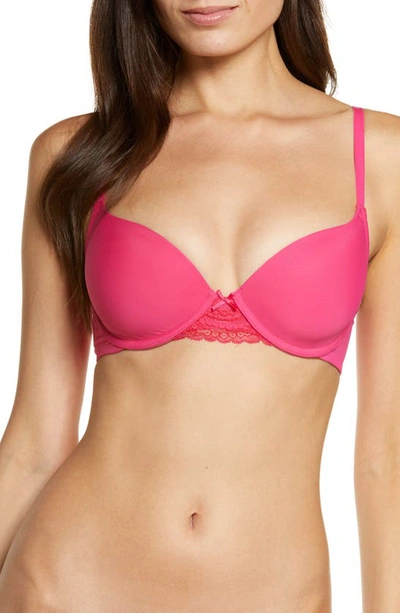 Skarlett Blue Minx Multi Way Underwire T-shirt Bra In Pop Pink/ Bright Poppy