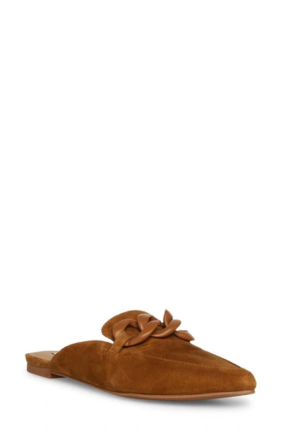 Steve Madden Fleur Pointed Toe Mule In Cognac Suede