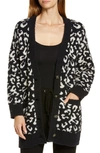 Ugg Joselyn Lounge Cardigan In Black Leopard