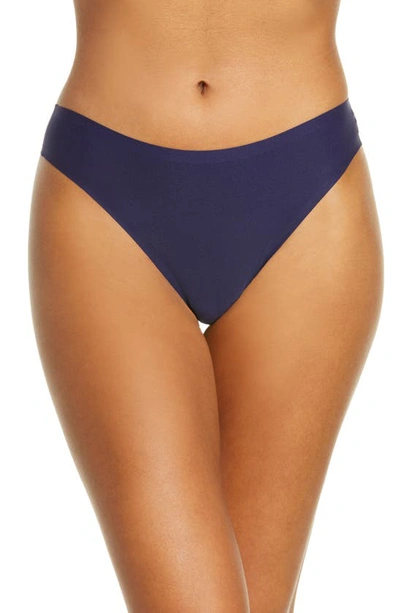 Chantelle Lingerie Soft Stretch Thong In Sapphire
