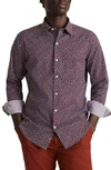 Bonobos Slim Fit Button-up Performance Shirt In Dayton Floral Inky Chill