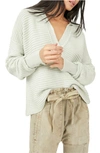 Free People Marlie Pullover In Mint Green
