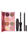 Mac Cosmetics Boldly Bare Eye Attire Eye Makeup Set $83 Value In Brown