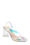 Charles David Women's Trulli Iridescent High Heel Sandals In Blue