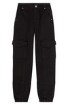 Joe's Kids The Ellie Cargo Joggers In Black Wash
