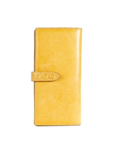 Frye Women's Reed Leather Long Wallet In Sunflower