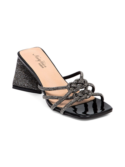 Ninety Union Women's Chic Embellished Knotted Sandals In Black