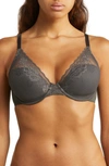 Natori Avail Full Figure Convertible Underwire Contour Bra In Dark Grey