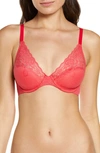 Natori Avail Full Figure Convertible Underwire Contour Bra In Sunset Coral