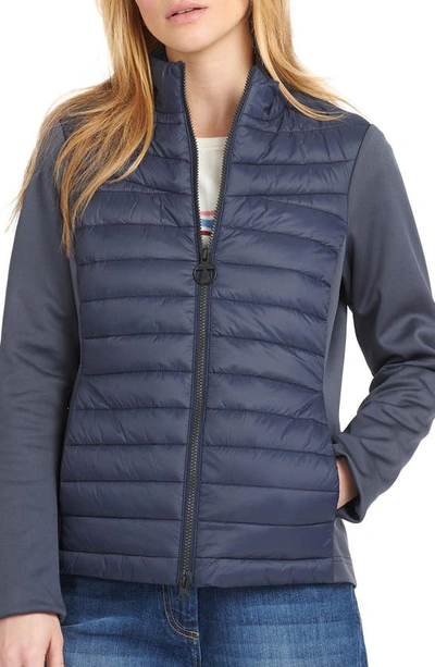 Barbour Saltwater Hybrid Jacket In Summer Navy