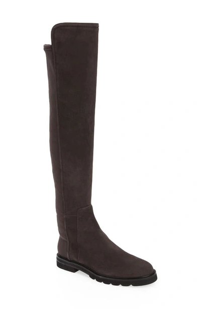 Stuart Weitzman City Stitch Over The Knee Boot In Slate
