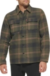 Levi's Quilt Lined Cotton Shacket In Olive Ombre