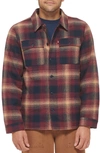 Levi's Quilt Lined Cotton Shacket In Red Ombre