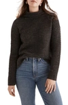 Madewell Belmont Donegal Mock Neck Sweater In Donegal Thunder