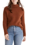 Madewell Loretto Funnel Neck Sweater In Hthr Afterglow
