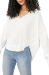Free People Owen Thermal Knit Top In White