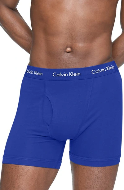 Calvin Klein 5-pack Boxer Briefs In Work Blue/o