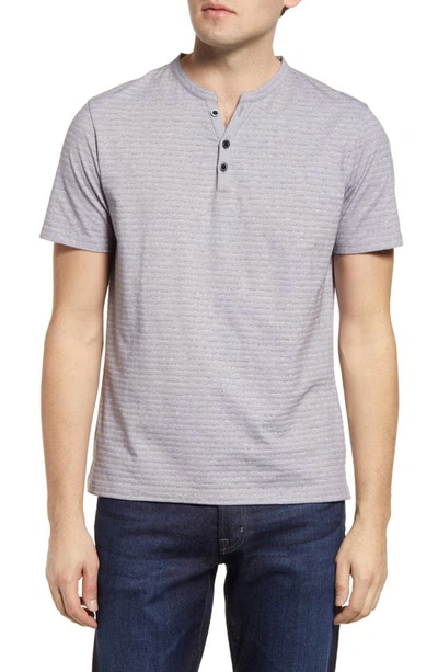 Robert Barakett Ranger Cotton Blend Henley In Smoke