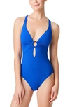Bleu Rod Beattie Ring Me Up One-piece Swimsuit In Cobalt
