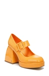 Circus By Sam Edelman Khiara Platform Pump In Citrus Orange Patent