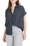 Madewell Central Drapey Shirt In Deep Shadow
