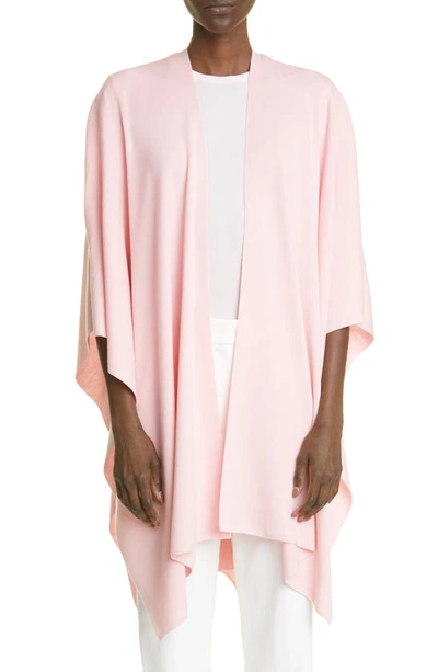 St John Wool Wrap Cardigan In Pink