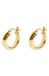 Argento Vivo Tube Huggie Hoop Earrings In Gold