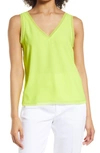 Halogen Raw Edge Tank In Green Sorbet