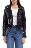 Blanknyc Faux Leather Moto Jacket In Undercover