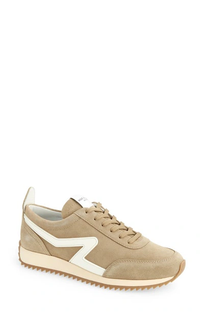 Rag & Bone Retro Sneaker In Light Sand Suede