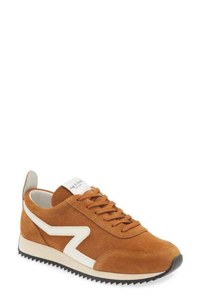 Rag & Bone Retro Sneaker In Tobacco Suede