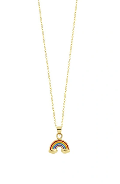 Bony Levy Kids' 14k Gold Rainbow Pendant Necklace In 14k Yellow Gold