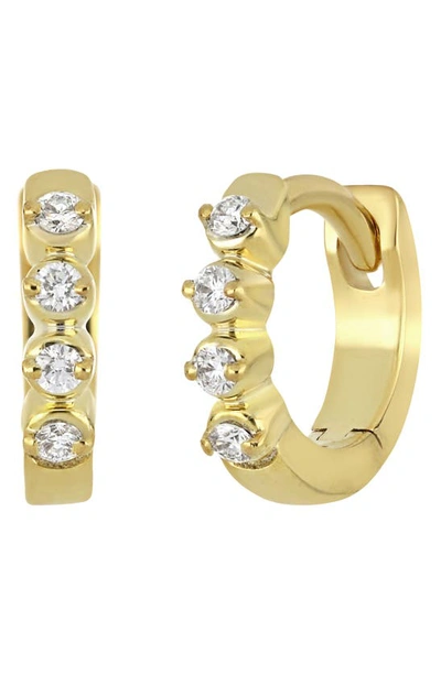 Bony Levy Liora Diamond Huggie Hoop Earrings In 18k Yellow Gold