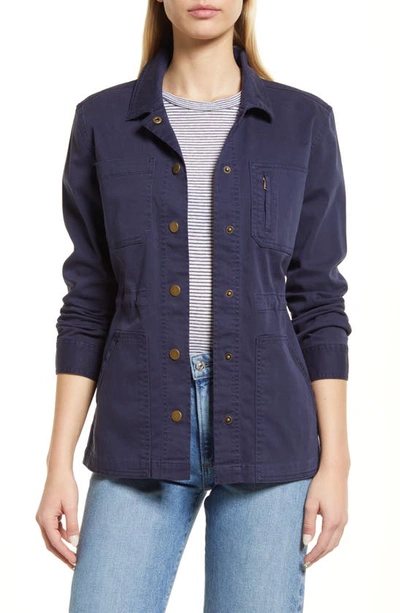 Caslon Utility Jacket In Navy Peacoat