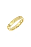 Bony Levy Stripe 14k Gold Ring In 14k Yellow Gold