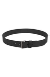 Allsaints Leather Belt In Black