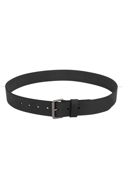 Allsaints Leather Belt In Black