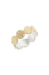 Anna Beck - Multi Disk Ring Gold - Atterley In Gold