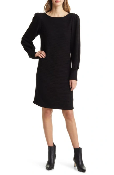 Julia Jordan Puff Sleeve Sweater Dress In Black