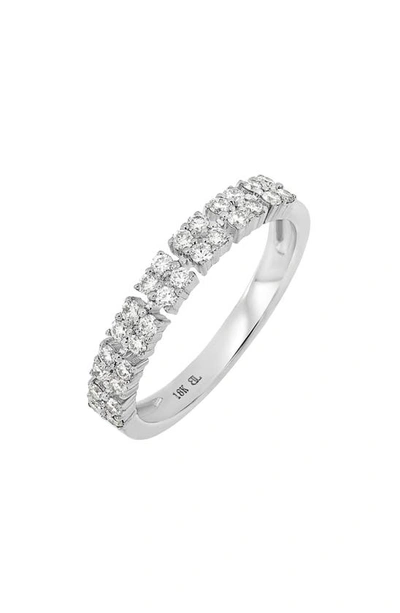 Bony Levy Bardot Grouped Diamond Ring In 18k White Gold