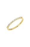 Bony Levy Liora Half Eternity Diamond Stacking Ring In 18k Yellow Gold