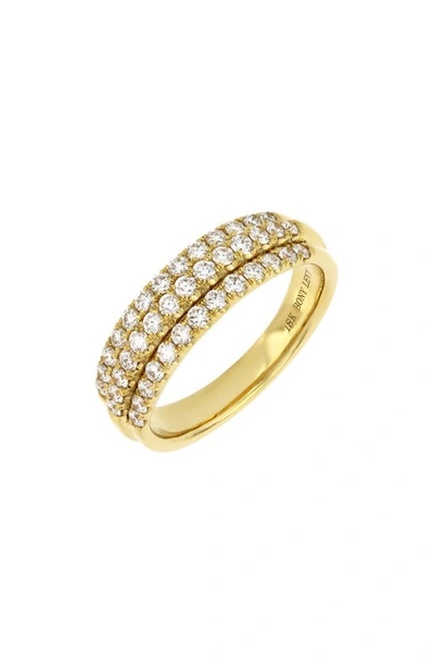 Bony Levy Liora Triple Row Diamond Band Ring In 18k Yellow Gold
