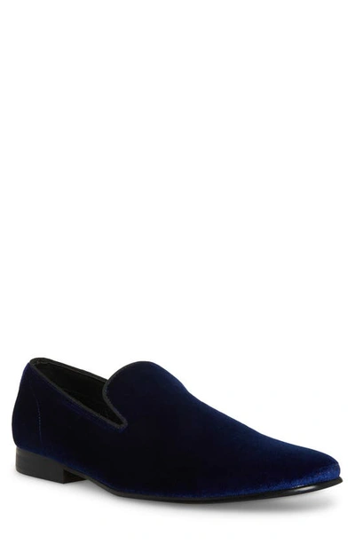 devil with the blue dress on good golly miss molly Velvet Loafer/Slipper Shoe Plain Navy Blue